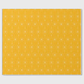 Papier Cadeau Boho Chic Désert Soleil Burn en Jaune (Plat)