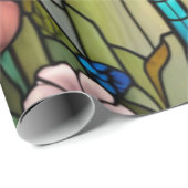 Papier Cadeau Boho chic dragonfly de style Art nouveau (Coin rond)