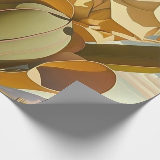 Papier Cadeau Boho du désert de Cactus (Coin)