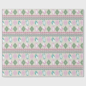 Papier Cadeau Boho fait varier le pas d'ethnique (Plat)