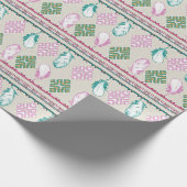 Papier Cadeau Boho fait varier le pas d'ethnique (Coin)