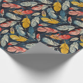 Papier Cadeau Boho Feathers (Coin)