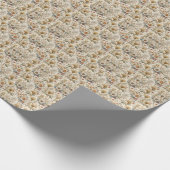 Papier Cadeau Boho floral en beige (Coin)