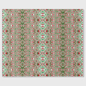 Papier Cadeau Boho Hippie Funky Trippy Ornate Noël Mandala (Plat)