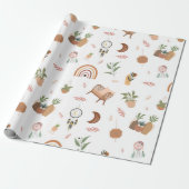 Papier Cadeau boho-inspired wrapping paper (Déroulé)