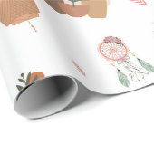 Papier Cadeau boho-inspired wrapping paper (Coin rond)