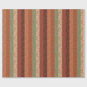 Papier Cadeau Boho Leaf Motif Rustic Home Décor (Plat)