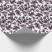 Papier Cadeau Boho Matisse Formes botaniques Motif gris noir (Coin)