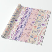 Papier Cadeau Boho mignon Pastel (Déroulé)