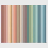 Papier Cadeau Boho Modern Chic Stripes (Plat)