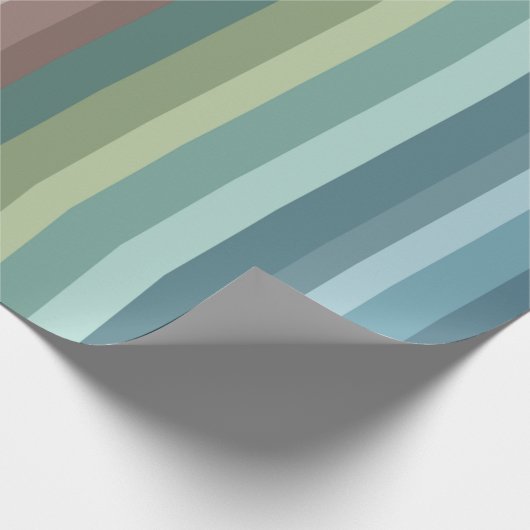Papier Cadeau Boho Modern Chic Stripes (Coin)