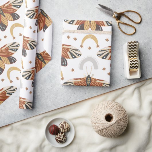 Papier Cadeau Boho Moth (Artisanat)