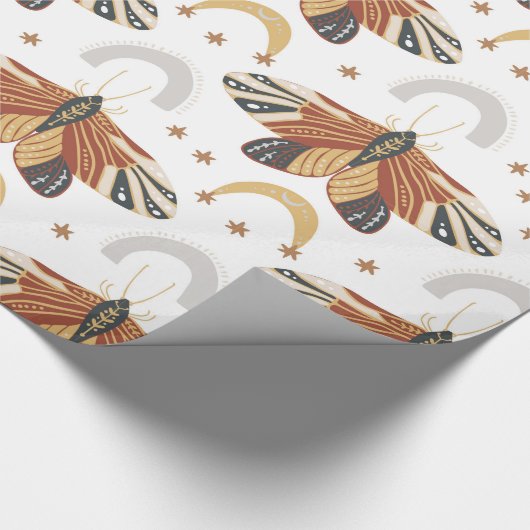 Papier Cadeau Boho Moth (Coin)
