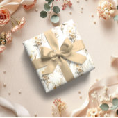 Papier Cadeau Boho Neutral Beige Bridal Floral
