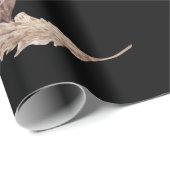 Papier Cadeau Boho Oh Baby Brown et noir Bassinet (Coin rond)