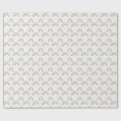 Papier Cadeau Boho Rainbow Design Couleurs neutres (Plat)