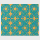 Papier Cadeau Boho Ray of Sun Turquoise (Plat)