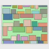 Papier Cadeau Boho Rectangles (Plat)