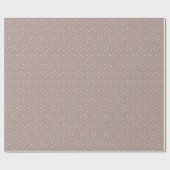 Papier Cadeau Boho Snow Motif Dusty Pink Holiday (Plat)