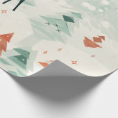 Papier Cadeau Boho Wild Forest Deer (Coin)