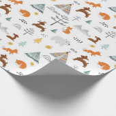 Papier Cadeau Boho Winter Animaux | Noël (Coin)