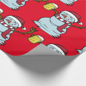 Papier Cadeau Boire de la bière Snowman Thunder_Cove (Coin)