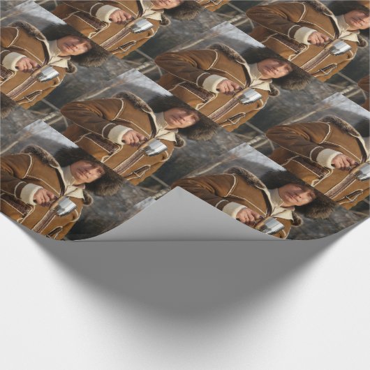 Papier Cadeau Boire de Poutine ! (Coin)