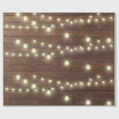 Papier Cadeau Bois ancien avec lumières (Plat)
