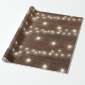 Papier Cadeau Bois ancien avec lumières (Déroulé)