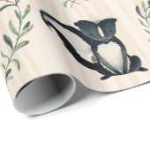 Papier Cadeau Bois Bébé Forêt Animal (Coin rond)