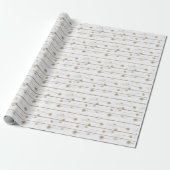 Papier Cadeau Bois Blanc Faux (Déroulé)