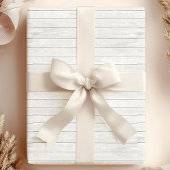 Papier Cadeau Bois blanc rustique