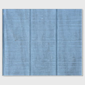 Papier Cadeau Bois bleu rustique (Plat)