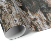 Papier Cadeau bois Brown (Coin rond)