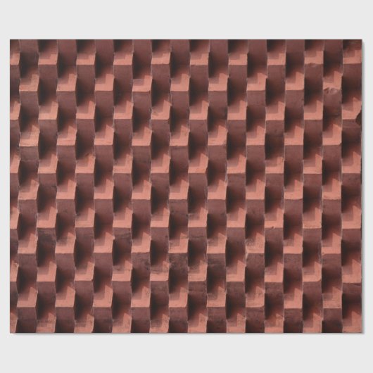 Papier Cadeau Bois Brown et noir (Plat)