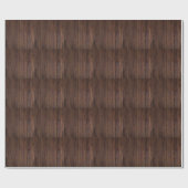 Papier Cadeau Bois Brown foncé rustique clôture en bois Style ch (Plat)