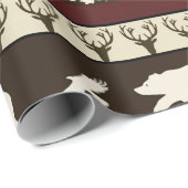 Papier Cadeau Bois d'automne (Coin rond)