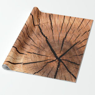 Papier Cadeau Bois de bois de sciage coupe