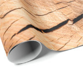 Papier Cadeau Bois de bois de sciage coupe (Coin rond)