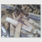 Papier Cadeau Bois de chauffage (Plat)