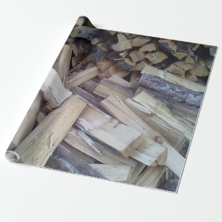 Papier Cadeau Bois de chauffage