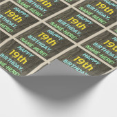 Papier Cadeau Bois de Faux, regard peint des textes, 19ème (Coin)