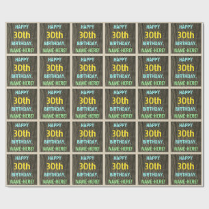 Papier Cadeau Bois de Faux, regard peint des textes, 30ème