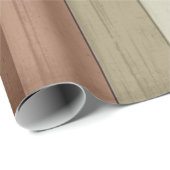 Papier Cadeau Bois de tonalité rustique (Coin rond)