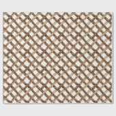 Papier Cadeau Bois faux marron (Plat)