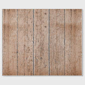 Papier Cadeau Bois patiné (Plat)