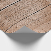 Papier Cadeau Bois patiné (Coin)