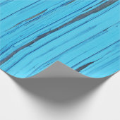 Papier Cadeau bois patiné bleu (Coin)