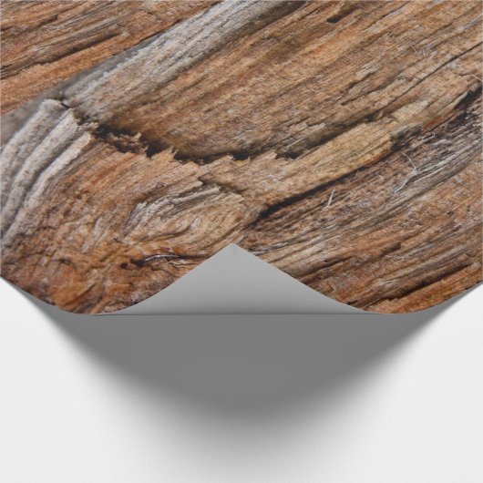 Papier Cadeau Bois rustique (Coin)