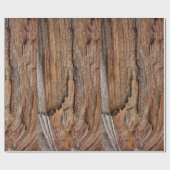 Papier Cadeau Bois rustique (Plat)